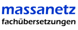 Logo MASSANETZ Fach&uuml;bersetzungen