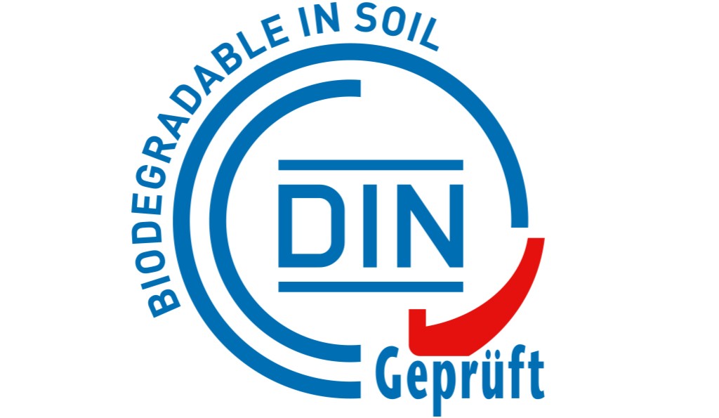 Biodegradable in Soil - DIN-geprüft-Logo